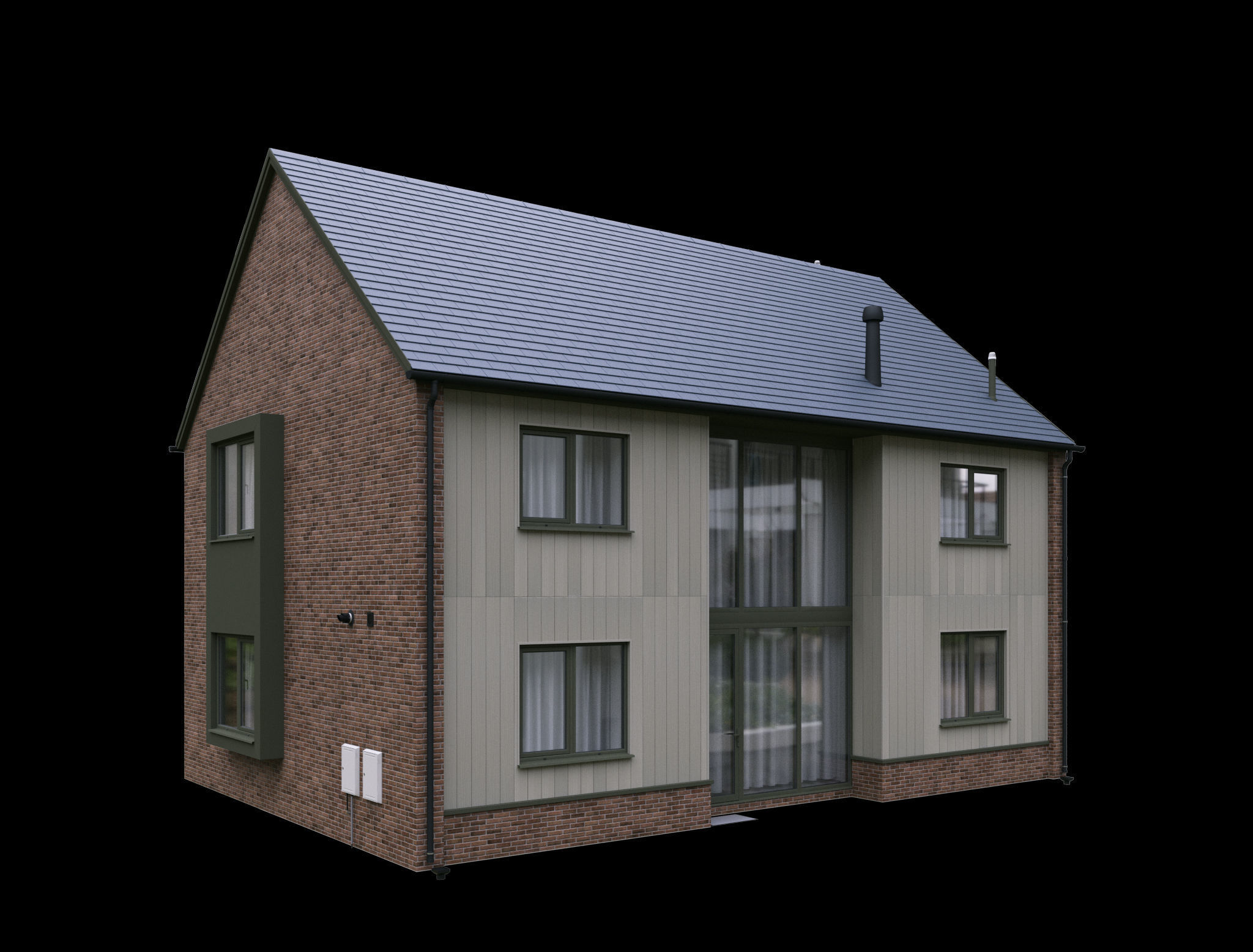 HOUSE PLOT-C1 - octane 3D model_2