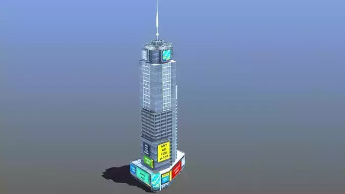 Conde Nast Building NY Low-poly 3D model