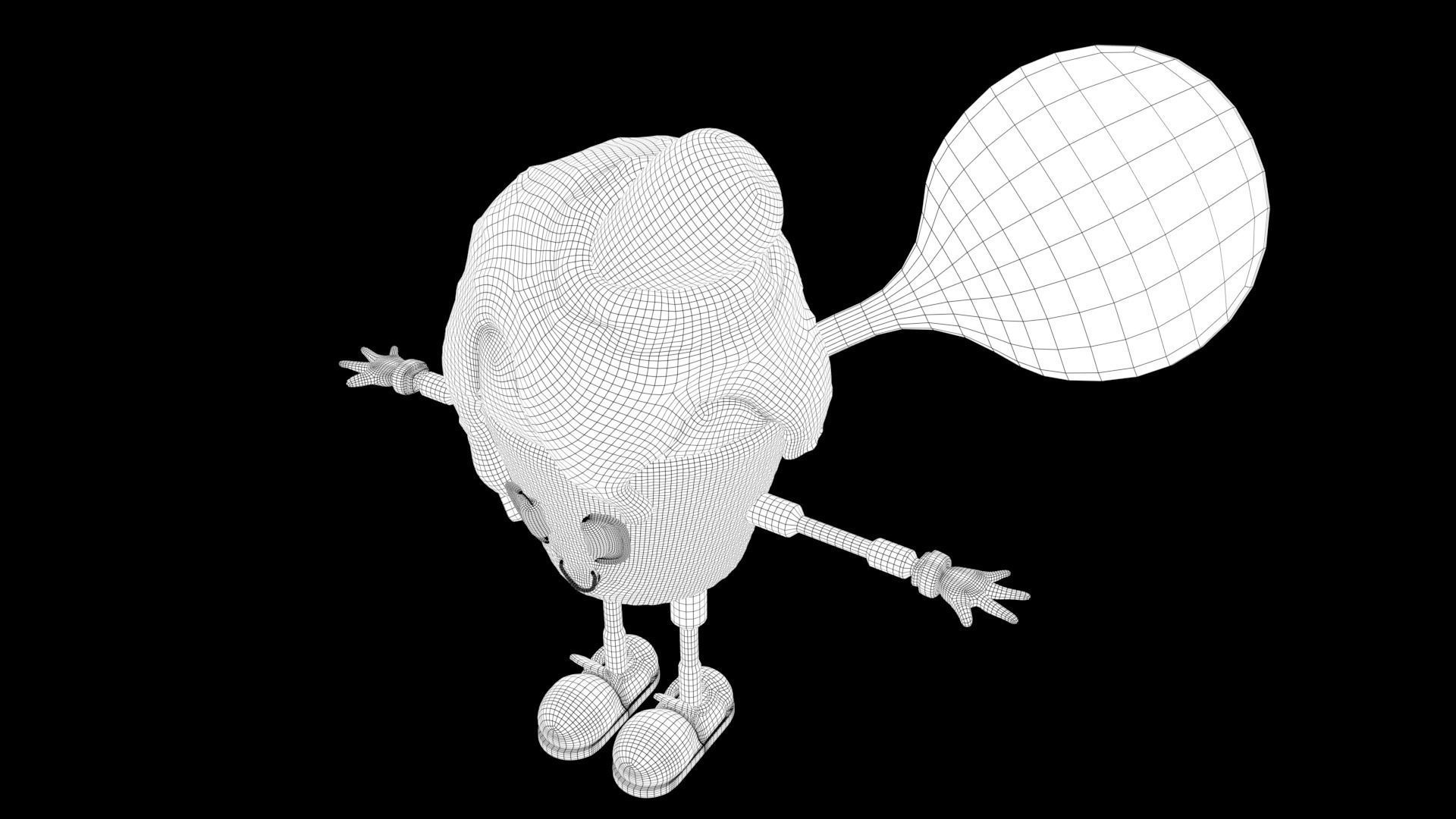 Mr Sweet Low-poly 3D model_14