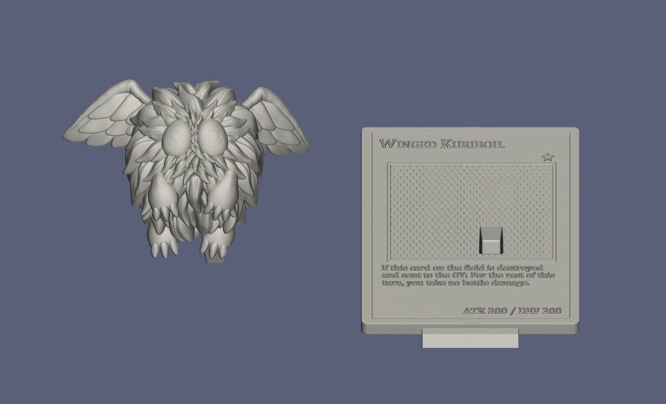 Winged Kuriboh 3D print model_3