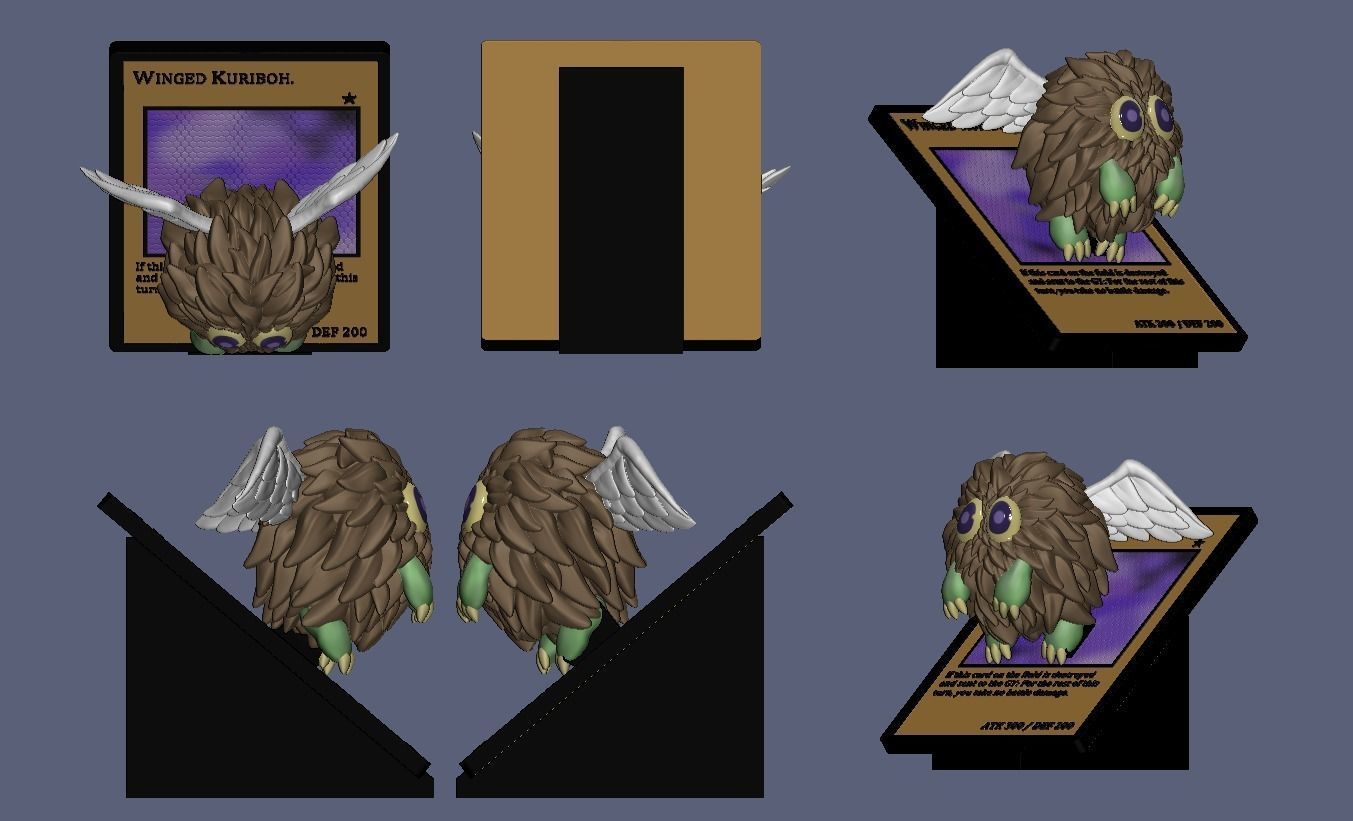 Winged Kuriboh 3D print model_1