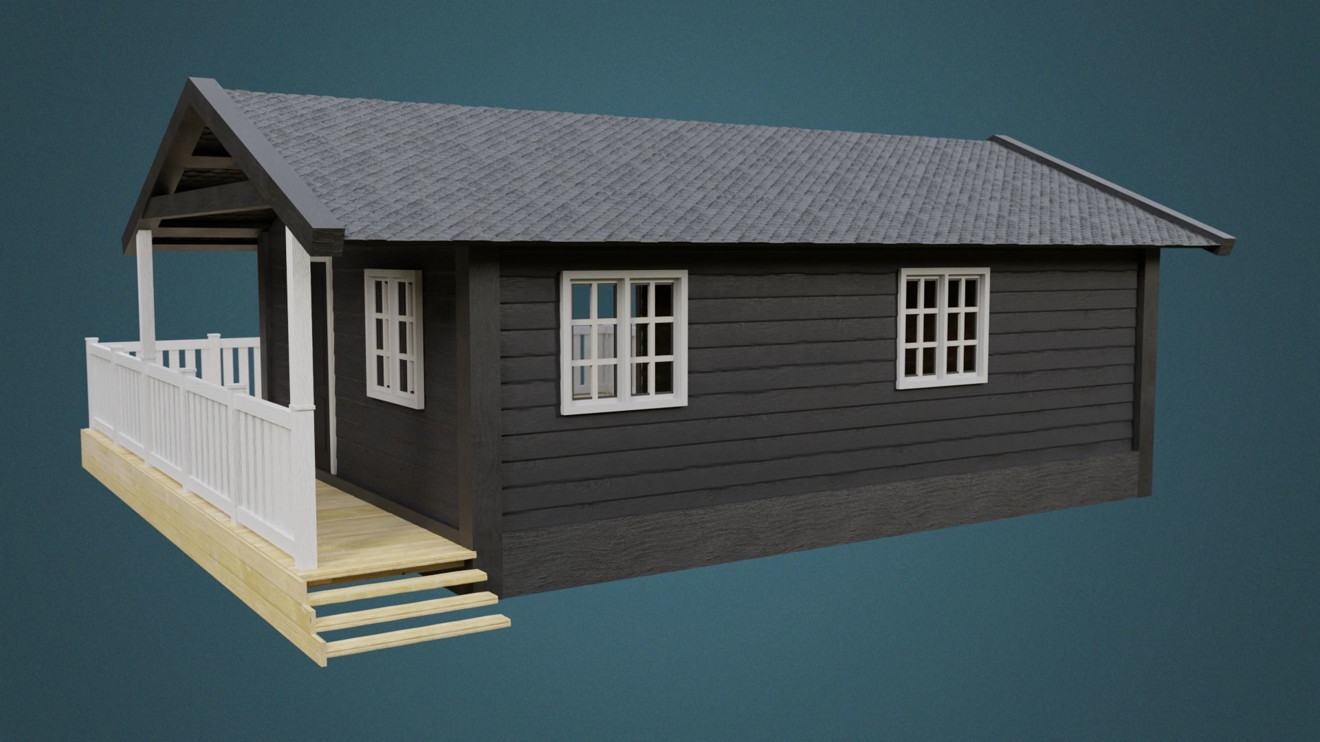  scandinavian house 3D model_5