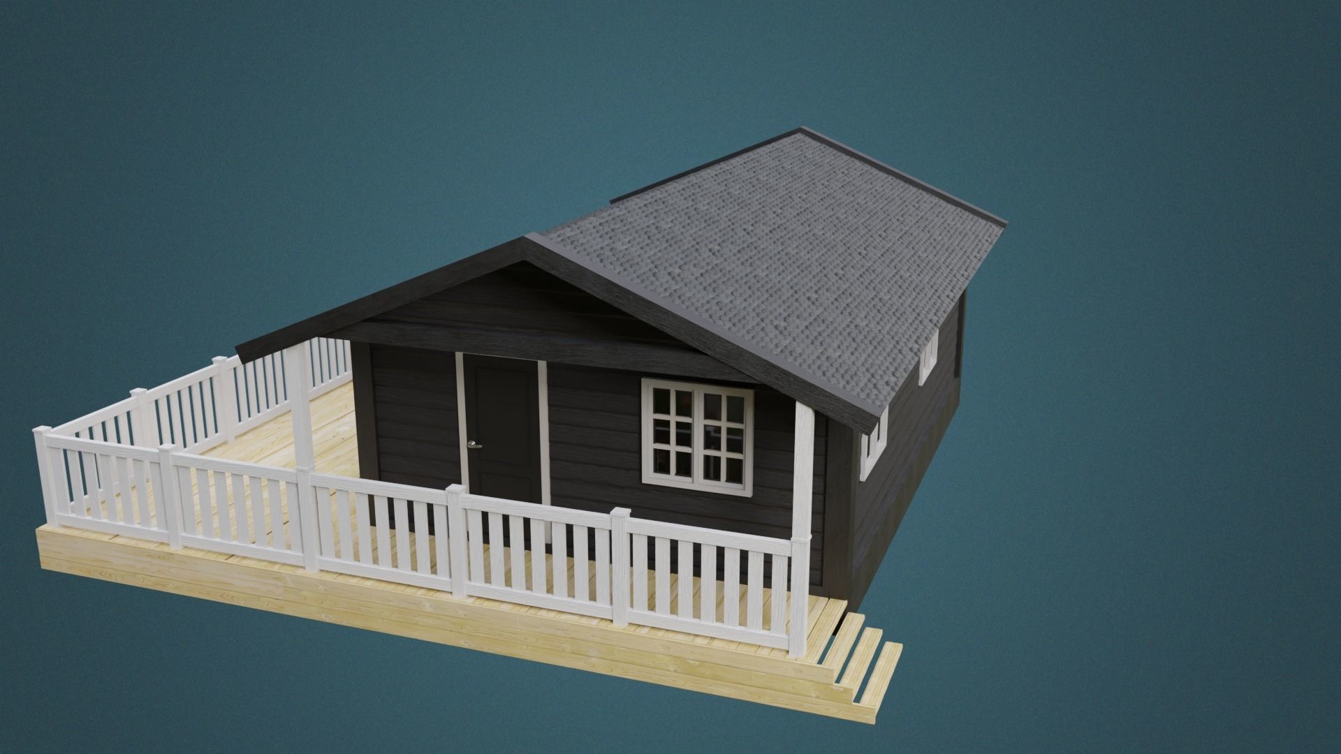  scandinavian house 3D model_6