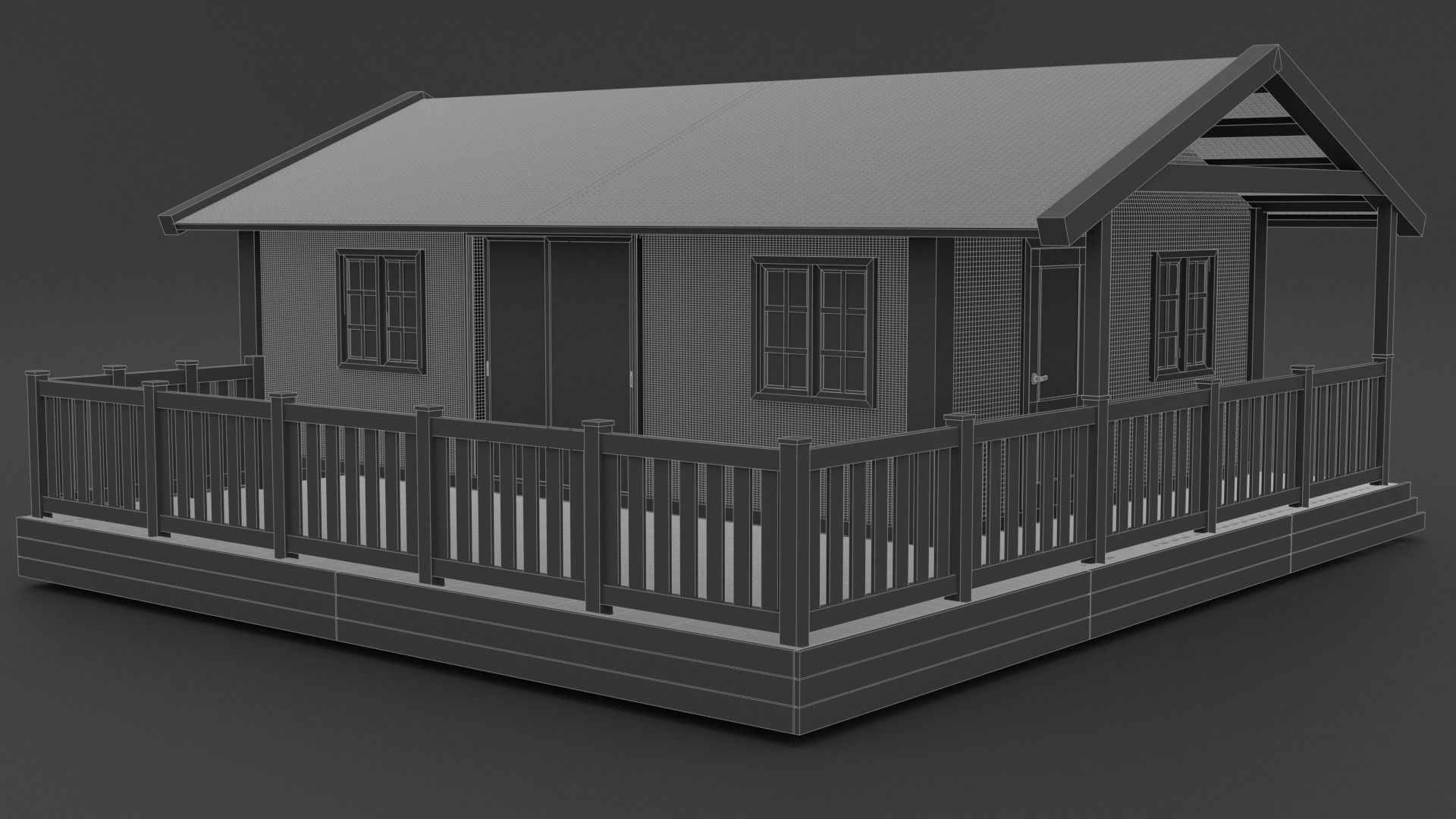  scandinavian house 3D model_16