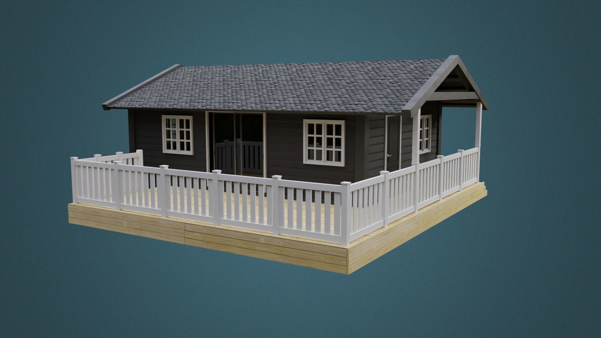 scandinavian house 3D model_3
