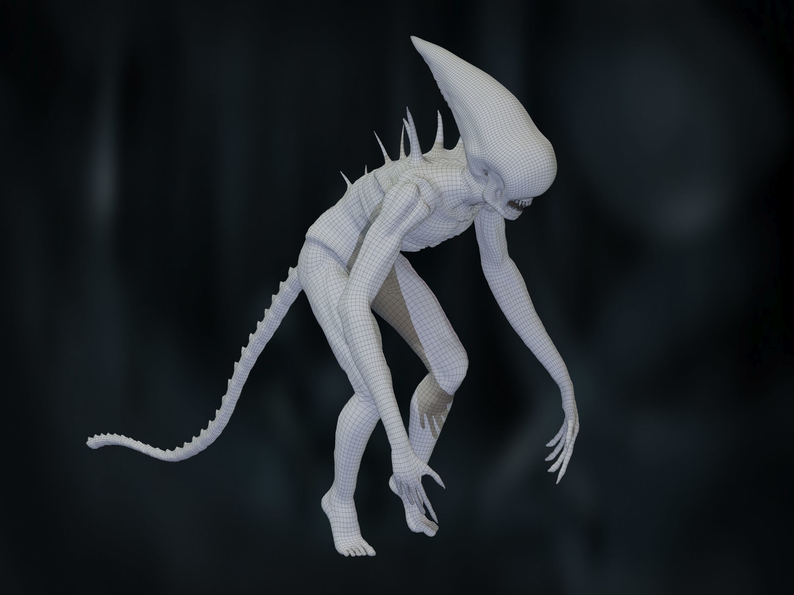 Neomorph Low-poly 3D model_29