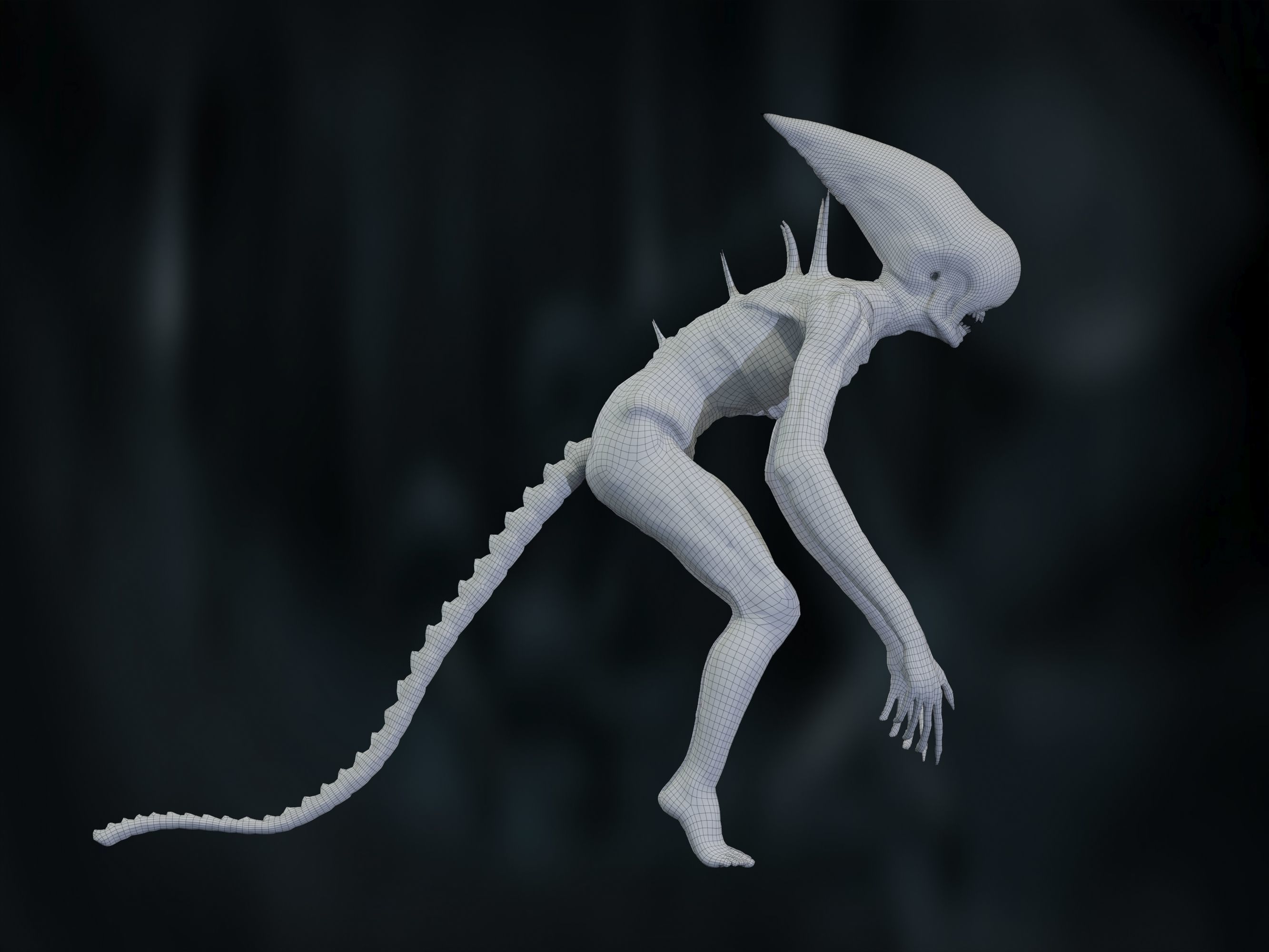 Neomorph Low-poly 3D model_30