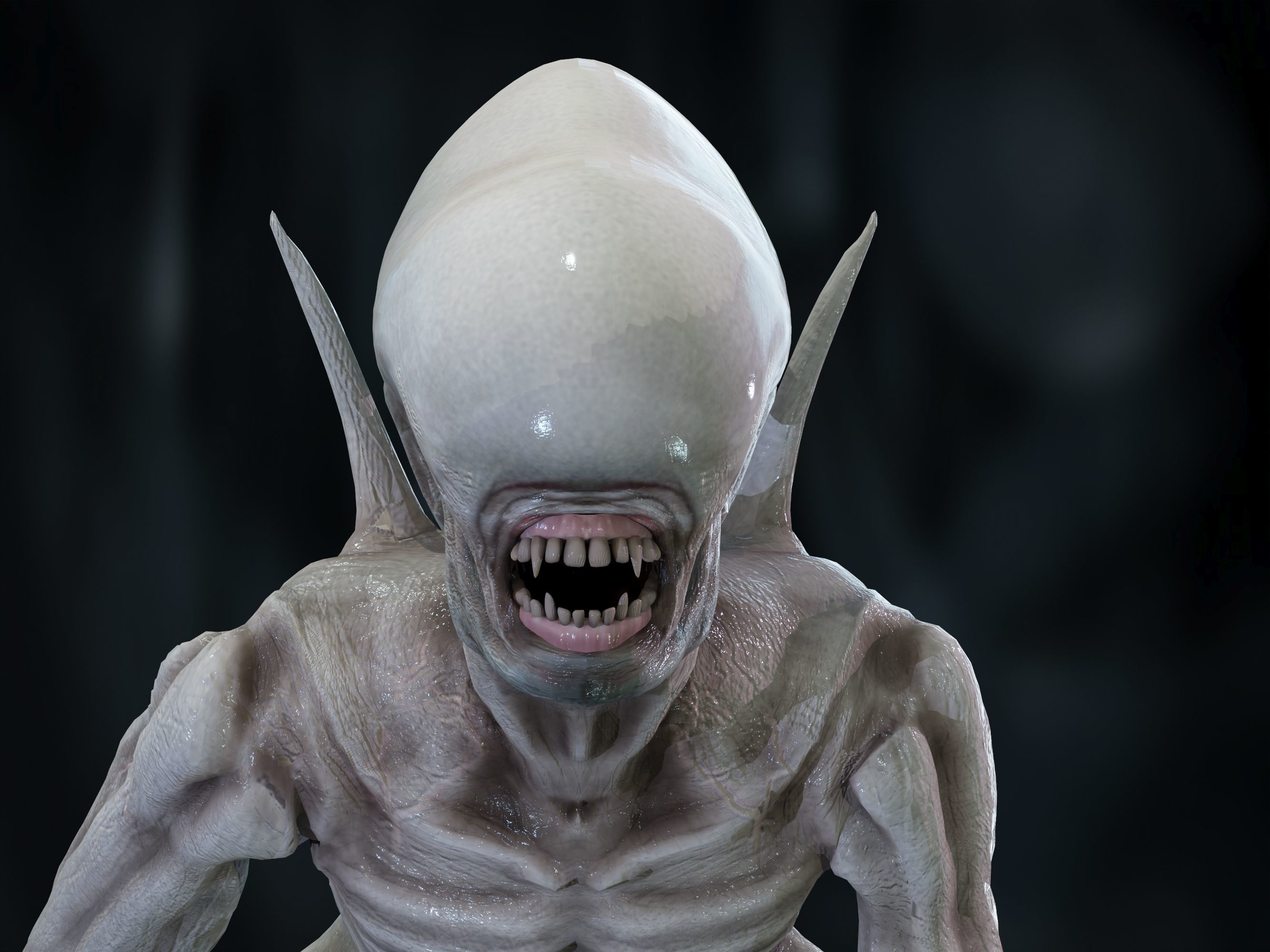Neomorph Low-poly 3D model_9