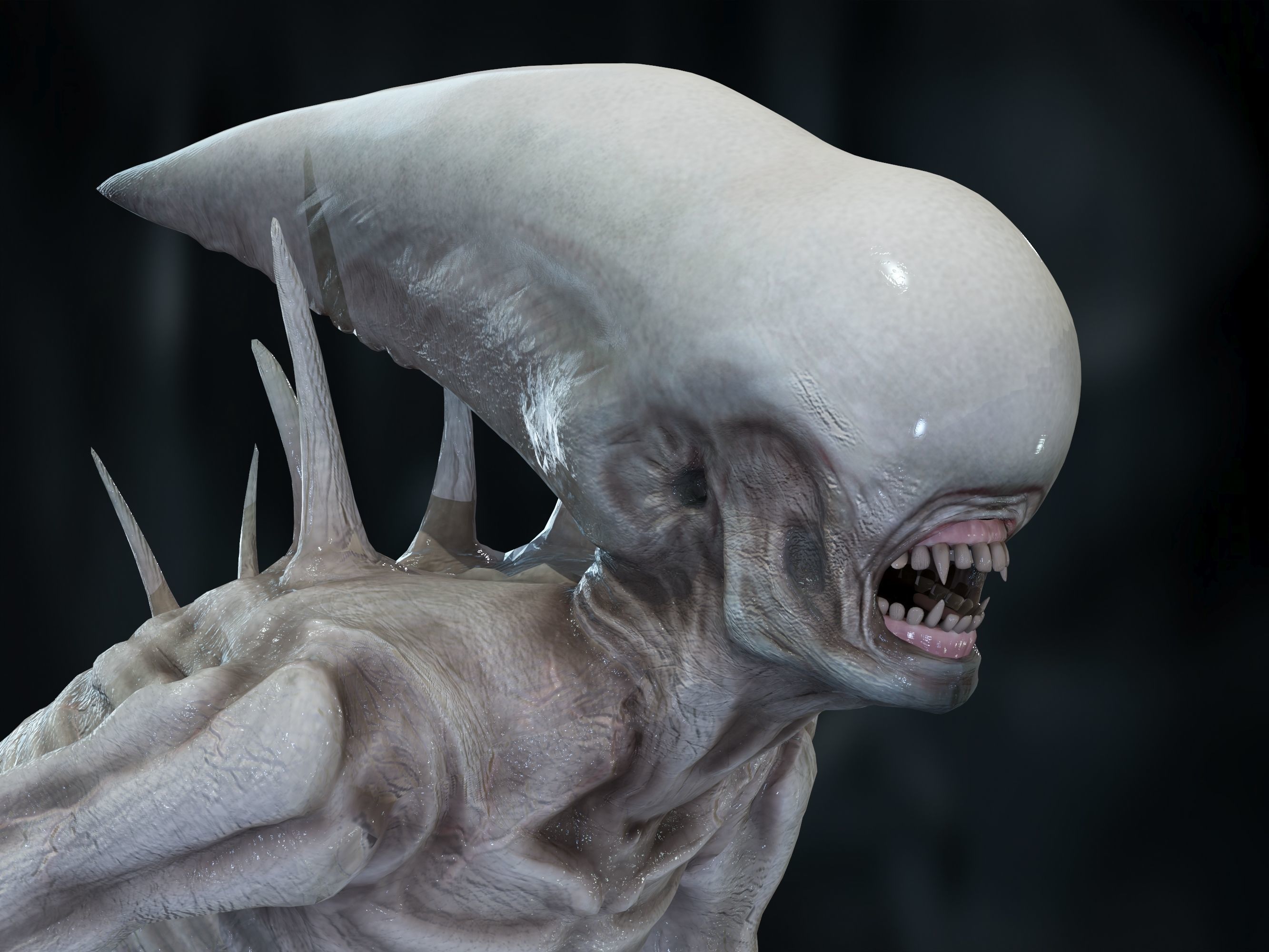 Neomorph Low-poly 3D model_2