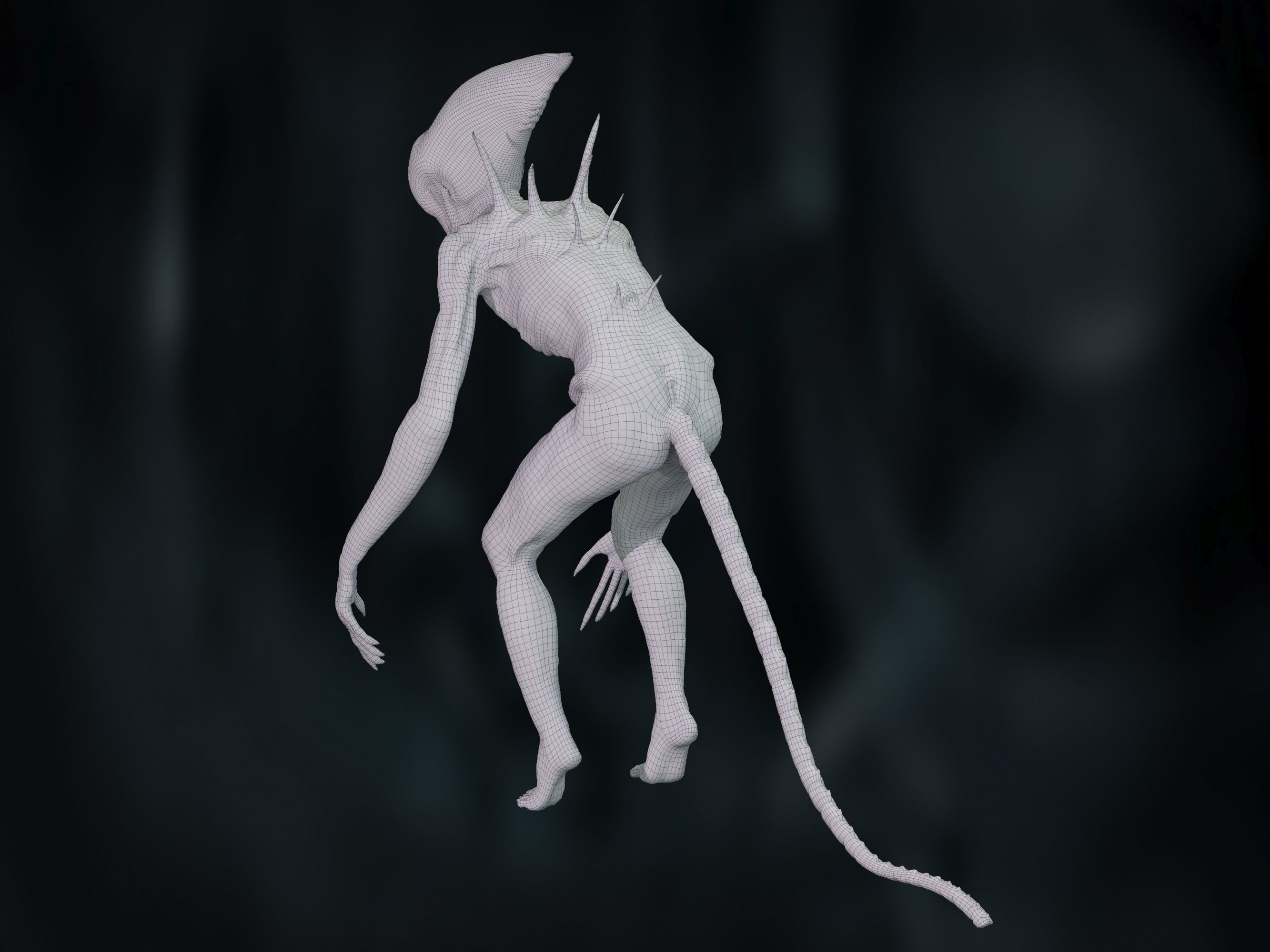 Neomorph Low-poly 3D model_28