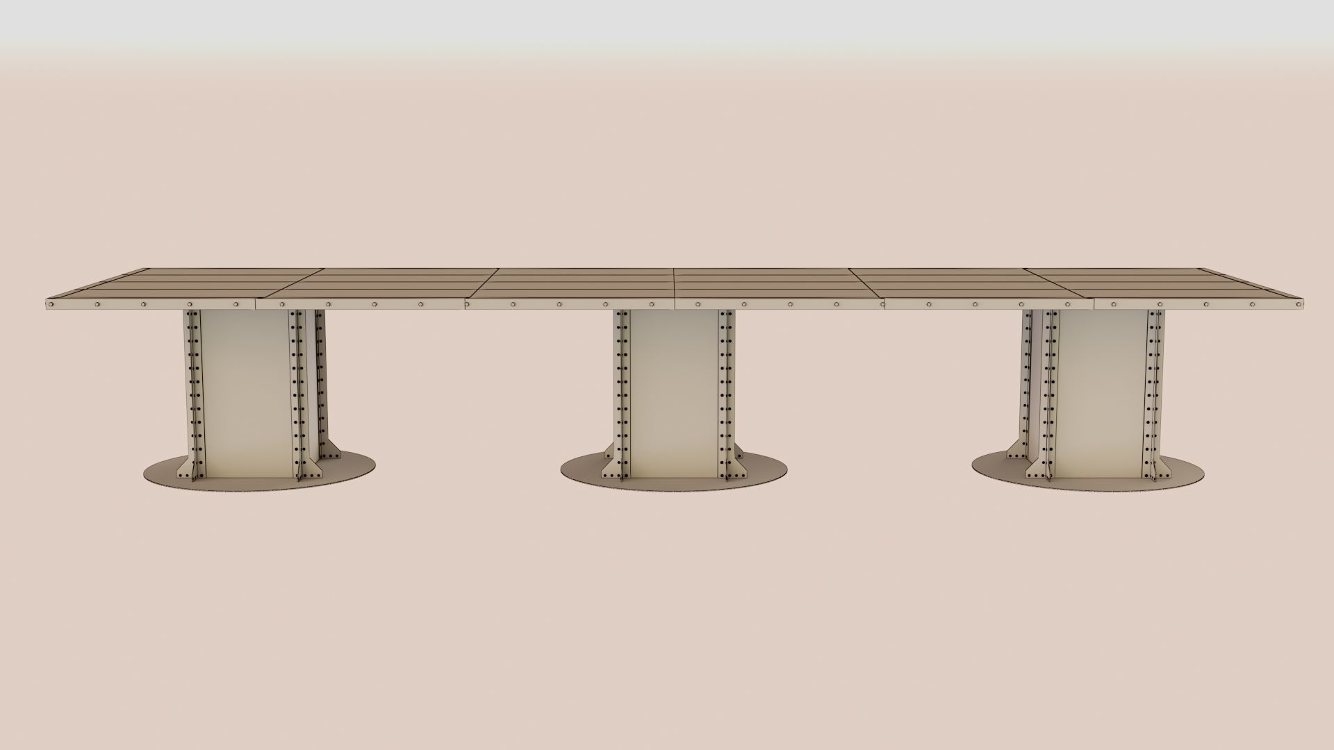 Big Table - Industrial 3D model_6