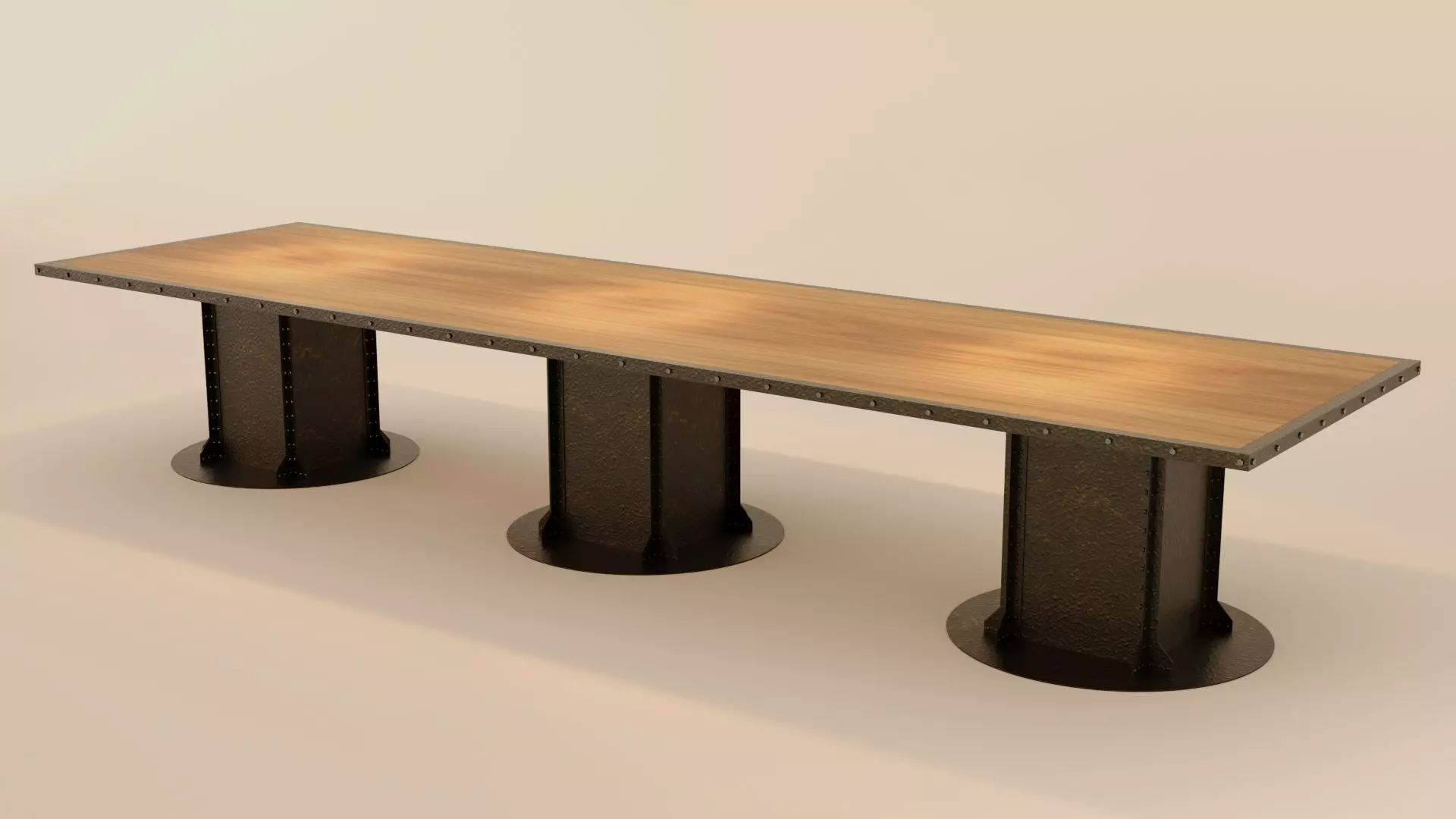 Big Table - Industrial 3D model_0