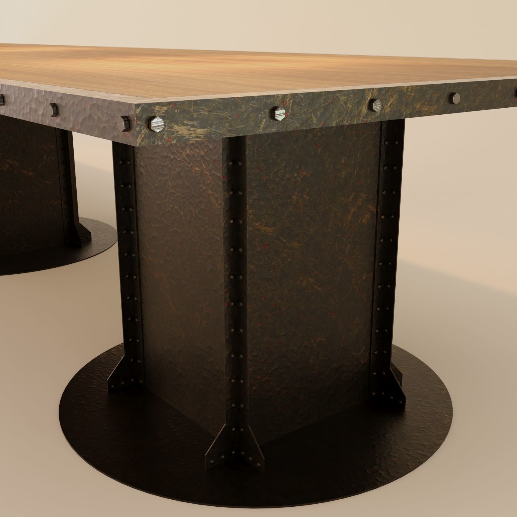 Big Table - Industrial 3D model_4