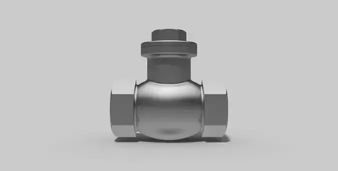 3-4 Inch BSP - Check valve swing - Autodesk Inventor 3D model