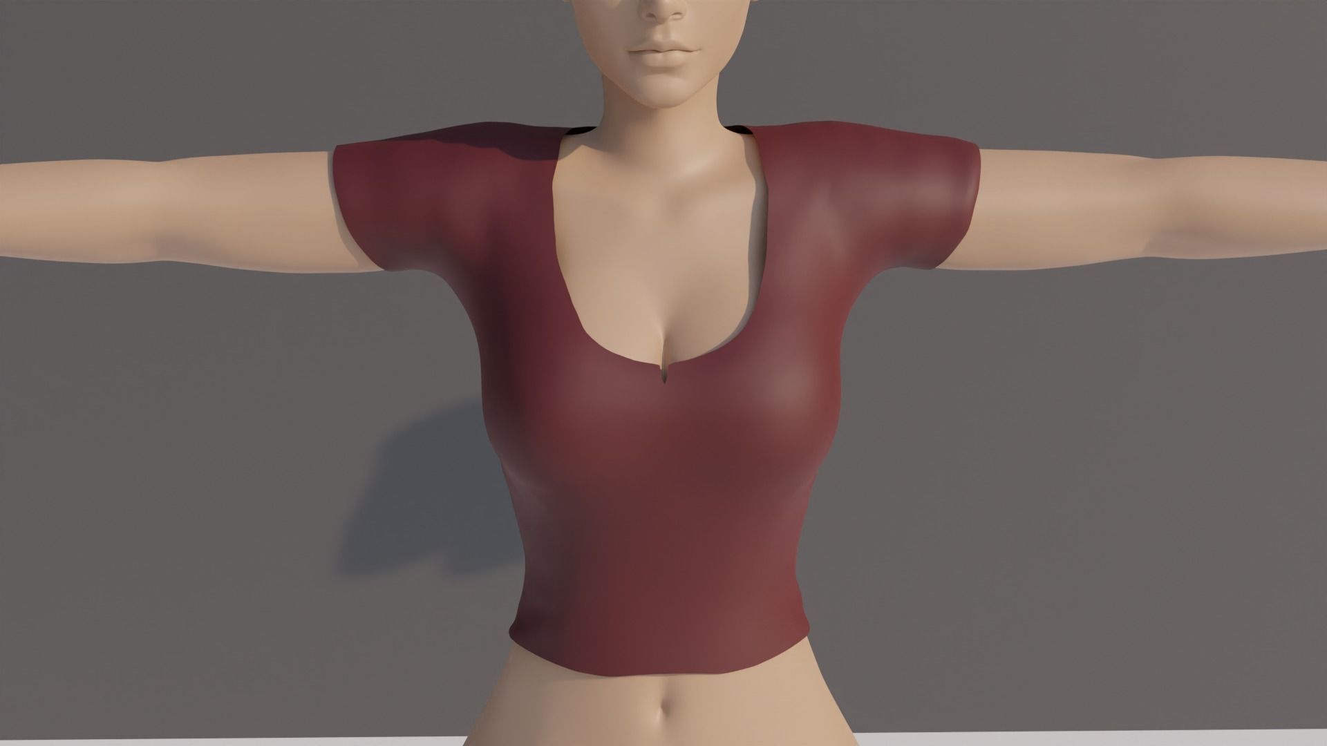 Female Shirt Pack - 17 Designs 3D model_1