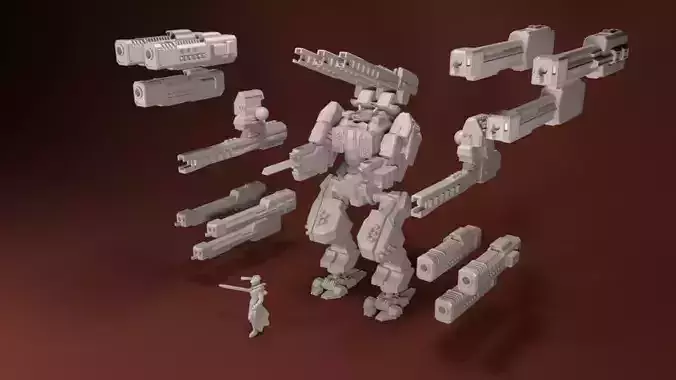 28mm Heavy Support Mech Kit - Surge