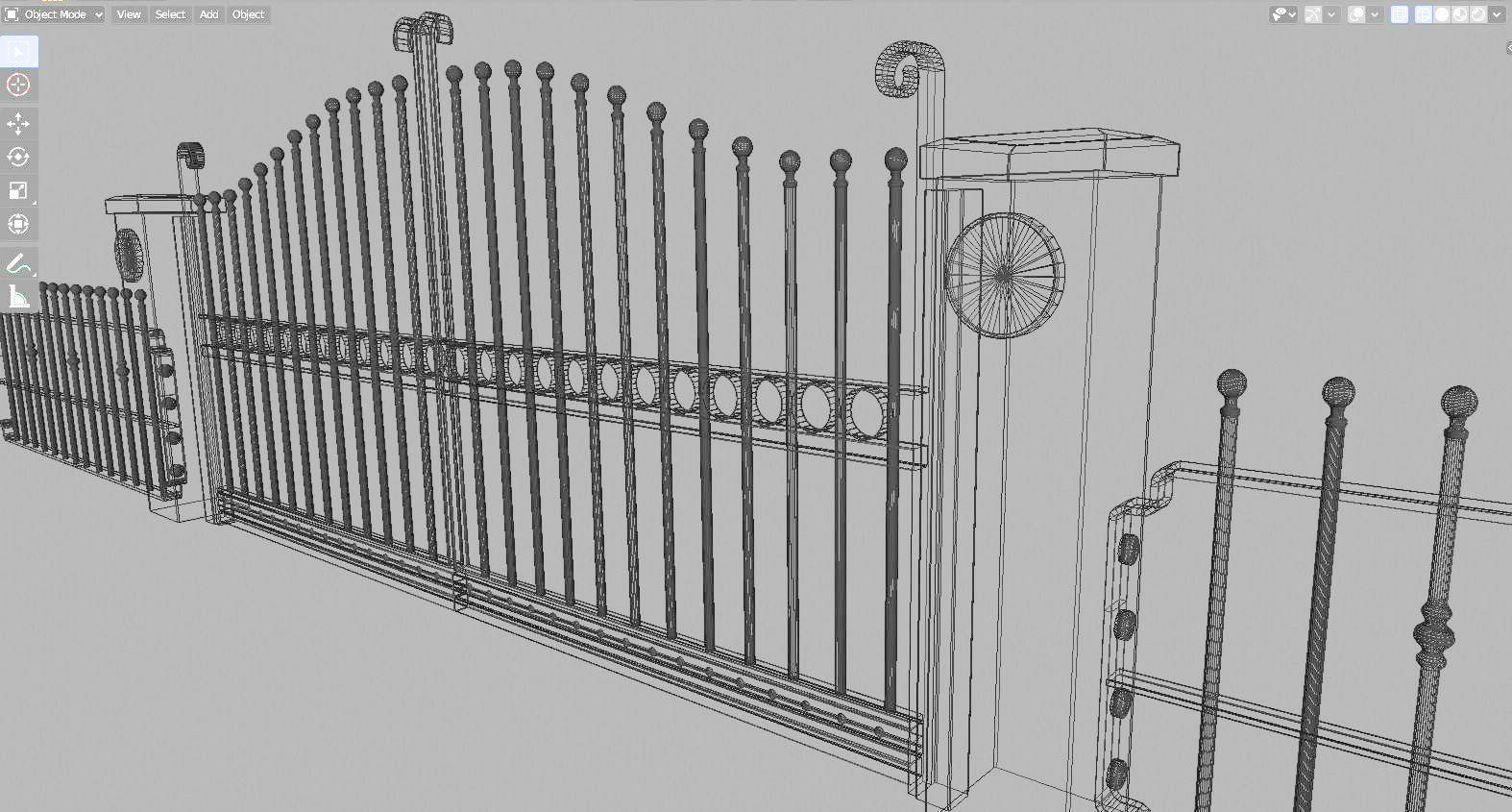 Electric Gates 3D Model 3D model_25