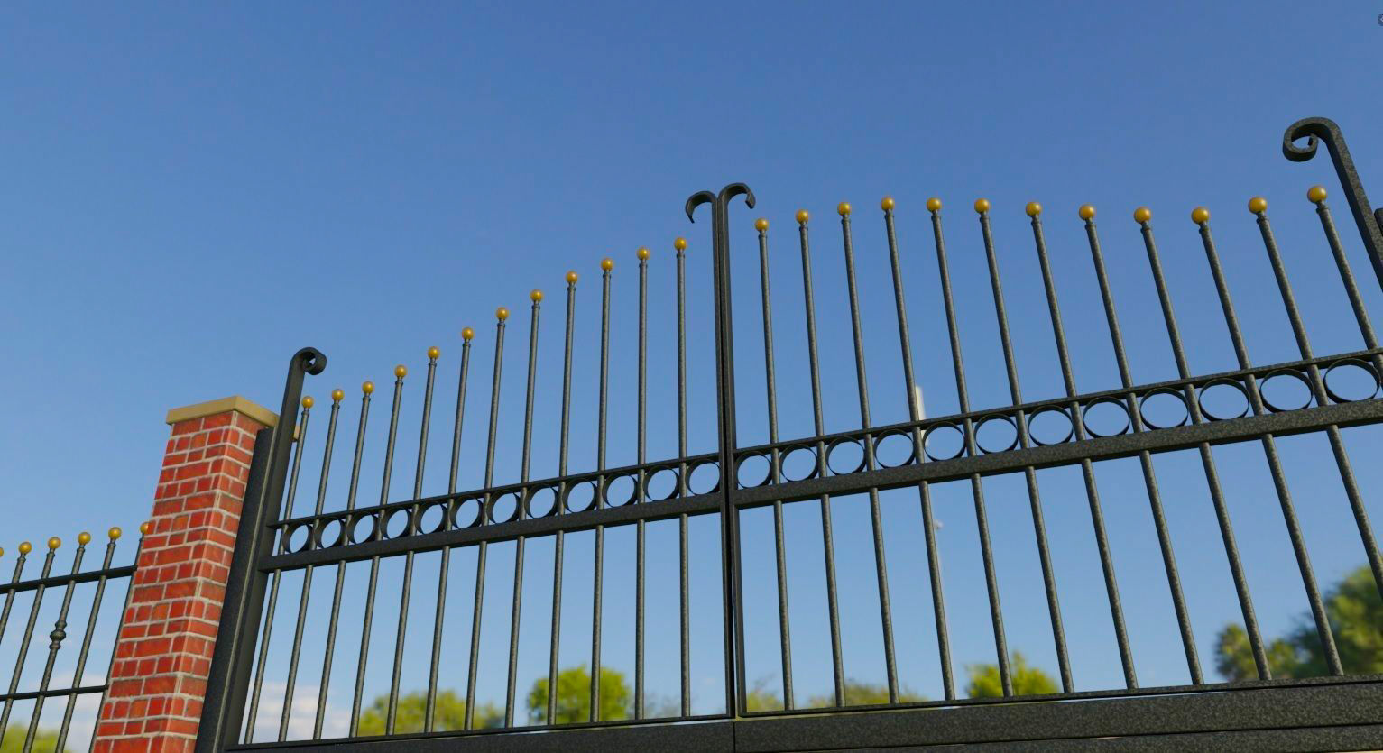 Electric Gates 3D Model 3D model_13