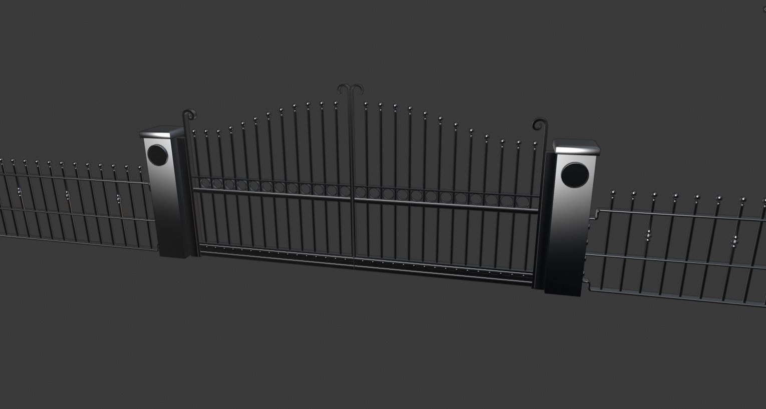 Electric Gates 3D Model 3D model_15