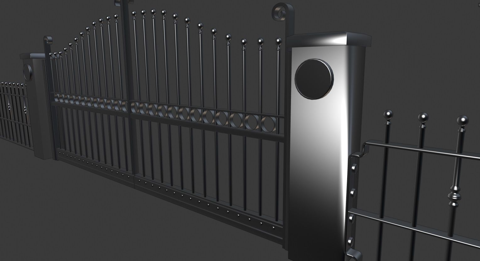 Electric Gates 3D Model 3D model_19