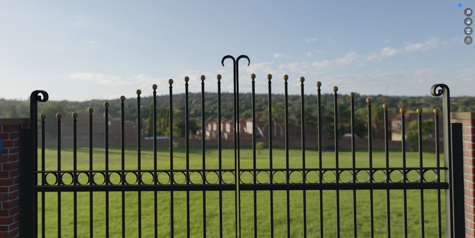 Electric Gates 3D Model 3D model_4