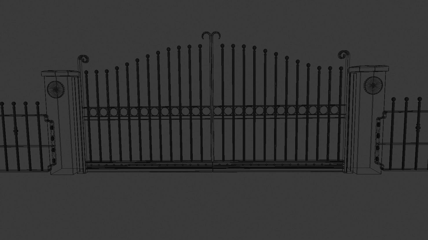 Electric Gates 3D Model 3D model_21