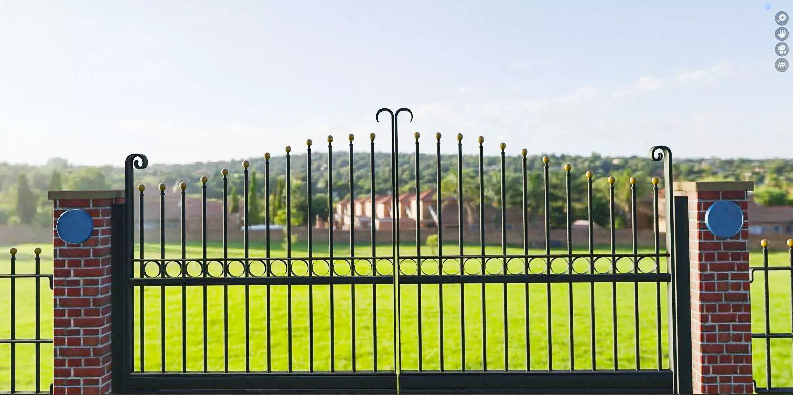 Electric Gates 3D Model 3D model_0