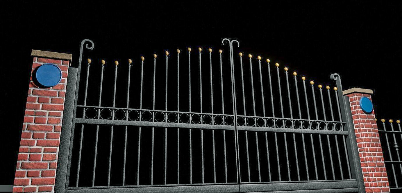 Electric Gates 3D Model 3D model_10