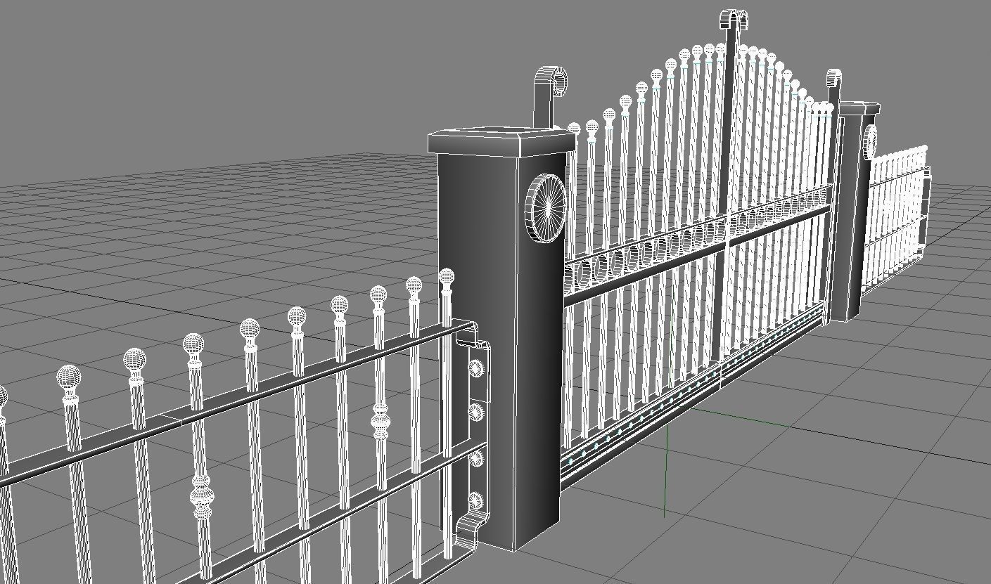 Electric Gates 3D Model 3D model_16