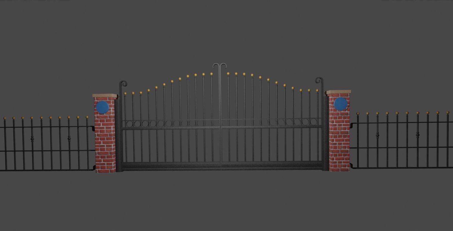 Electric Gates 3D Model 3D model_18