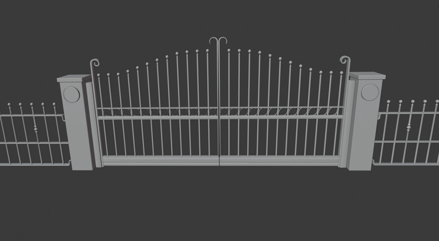 Electric Gates 3D Model 3D model_14