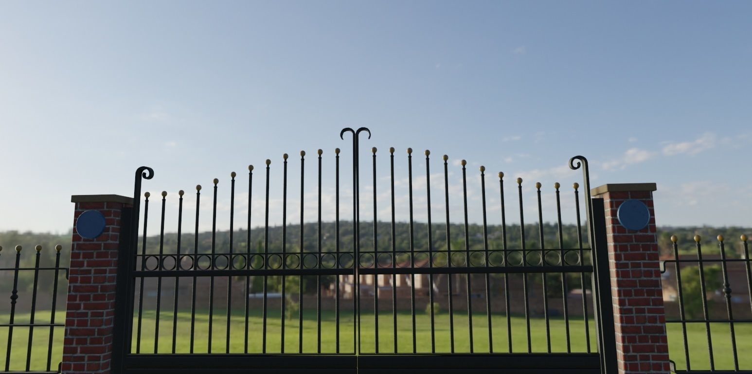 Electric Gates 3D Model 3D model_7