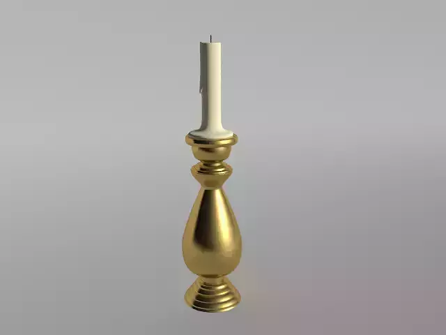 Candle With Candle Holder