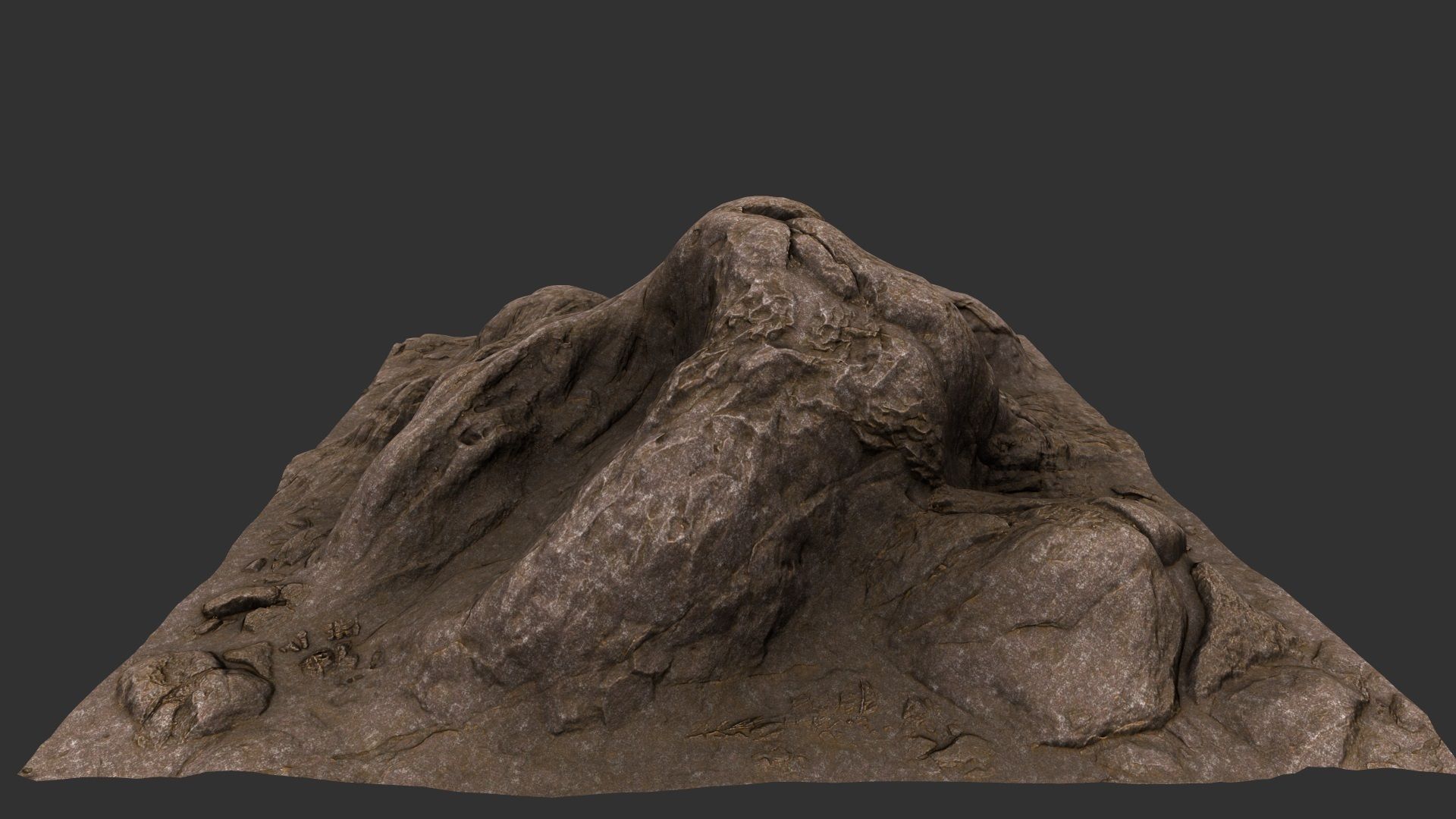 rock  mount 3D model_7