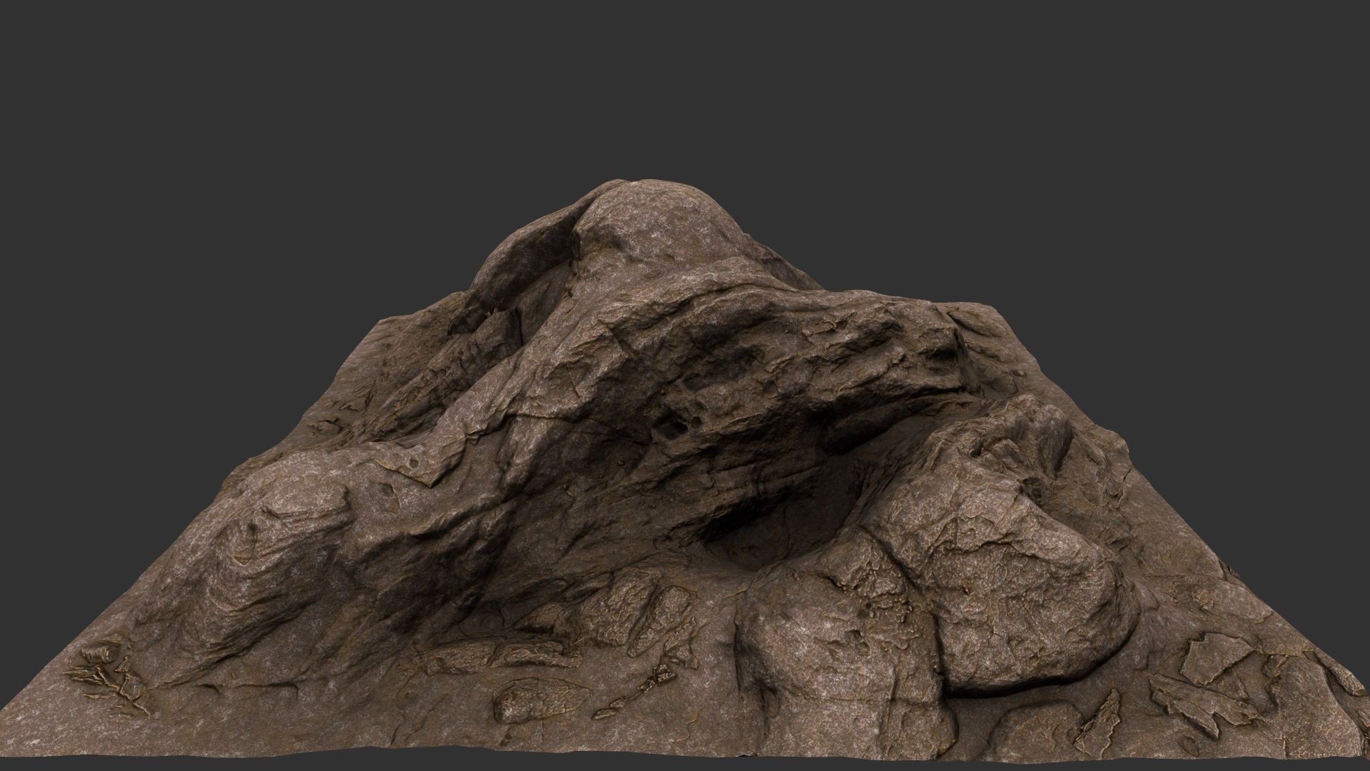 rock  mount 3D model_5