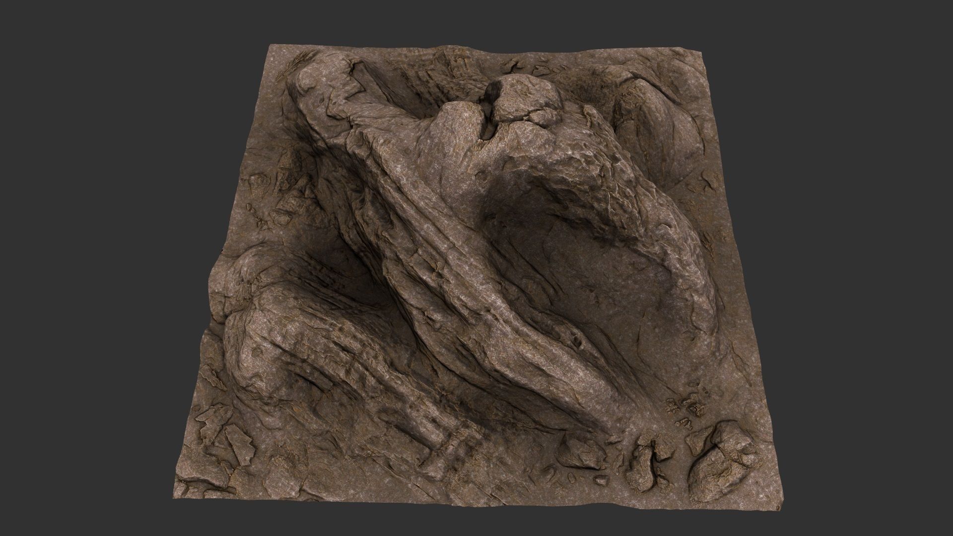 rock  mount 3D model_9