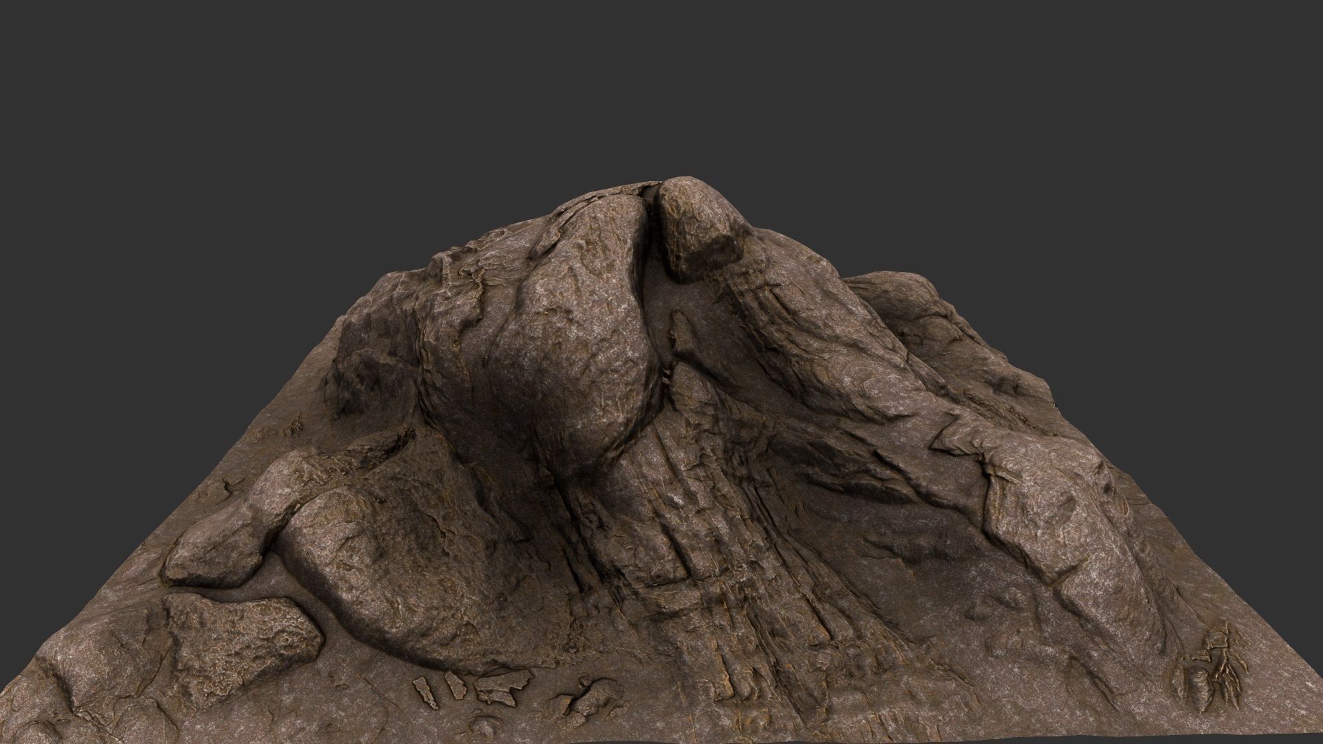 rock  mount 3D model_8
