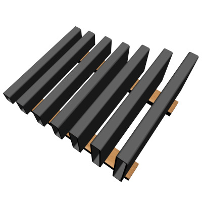 1 4in Wall x2in Rectangle Tube 3D model_2