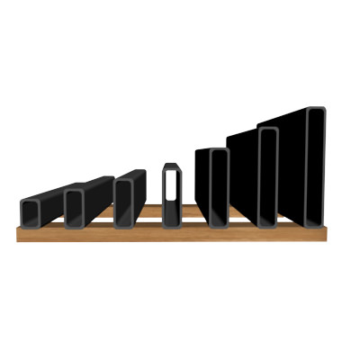 1 4in Wall x2in Rectangle Tube 3D model_1