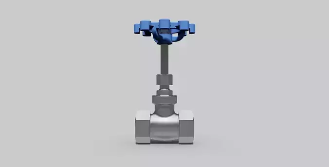 3-4 Inch BSP - Gate valve - Autodesk Inventor 3D model
