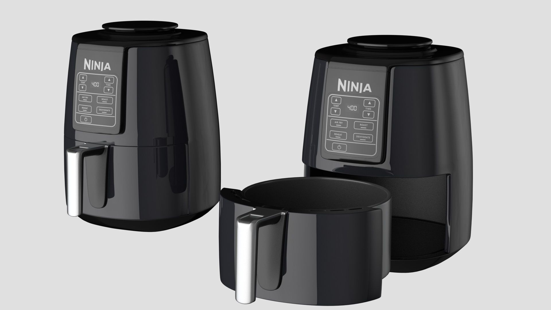 Ninja AF101 Air Fryer 3D model_3