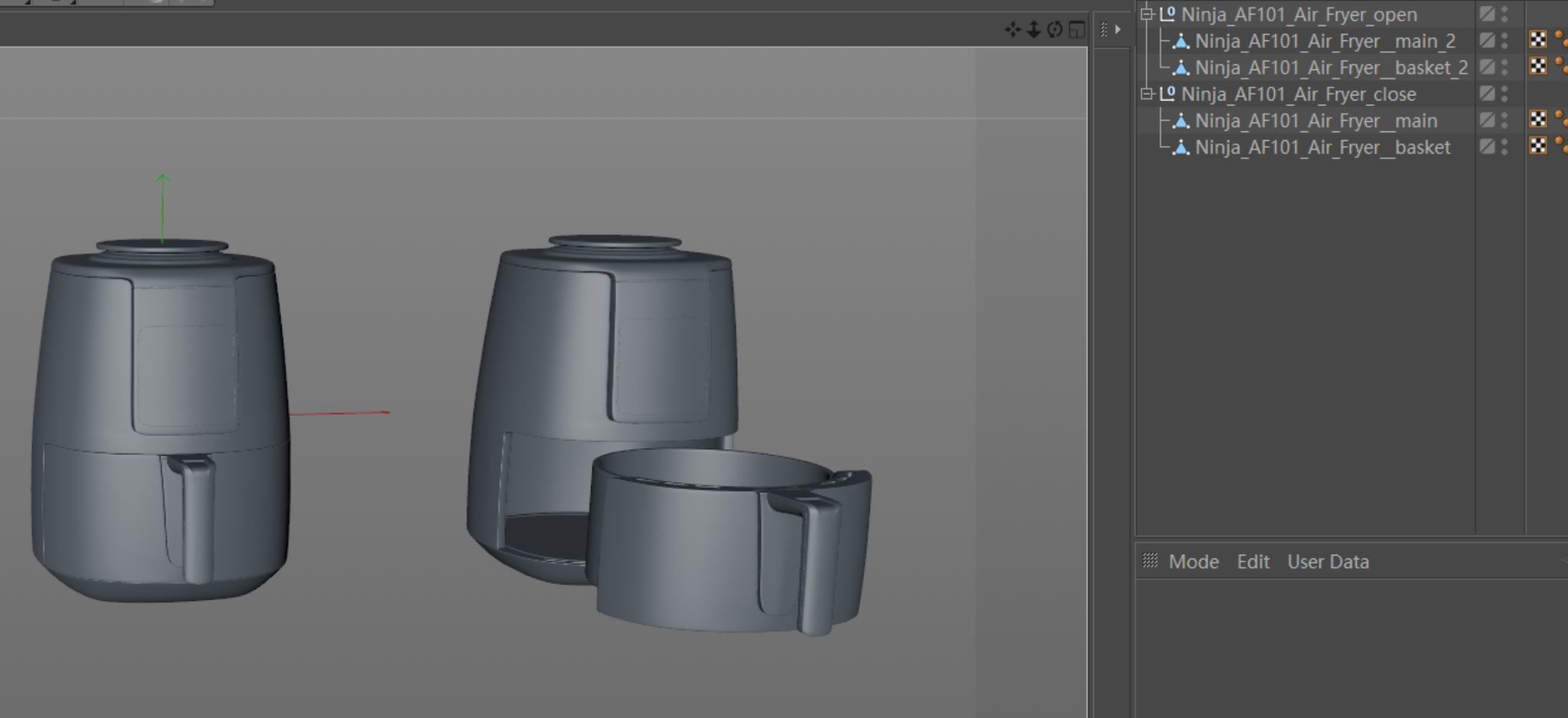 Ninja AF101 Air Fryer 3D model_10