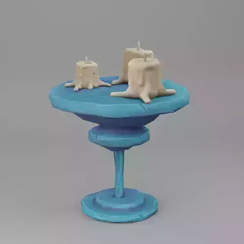 Stylized Table and Candles
