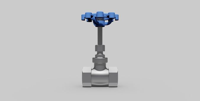 1 Inch BSP - Gate valve - Autodesk Inventor 3D model