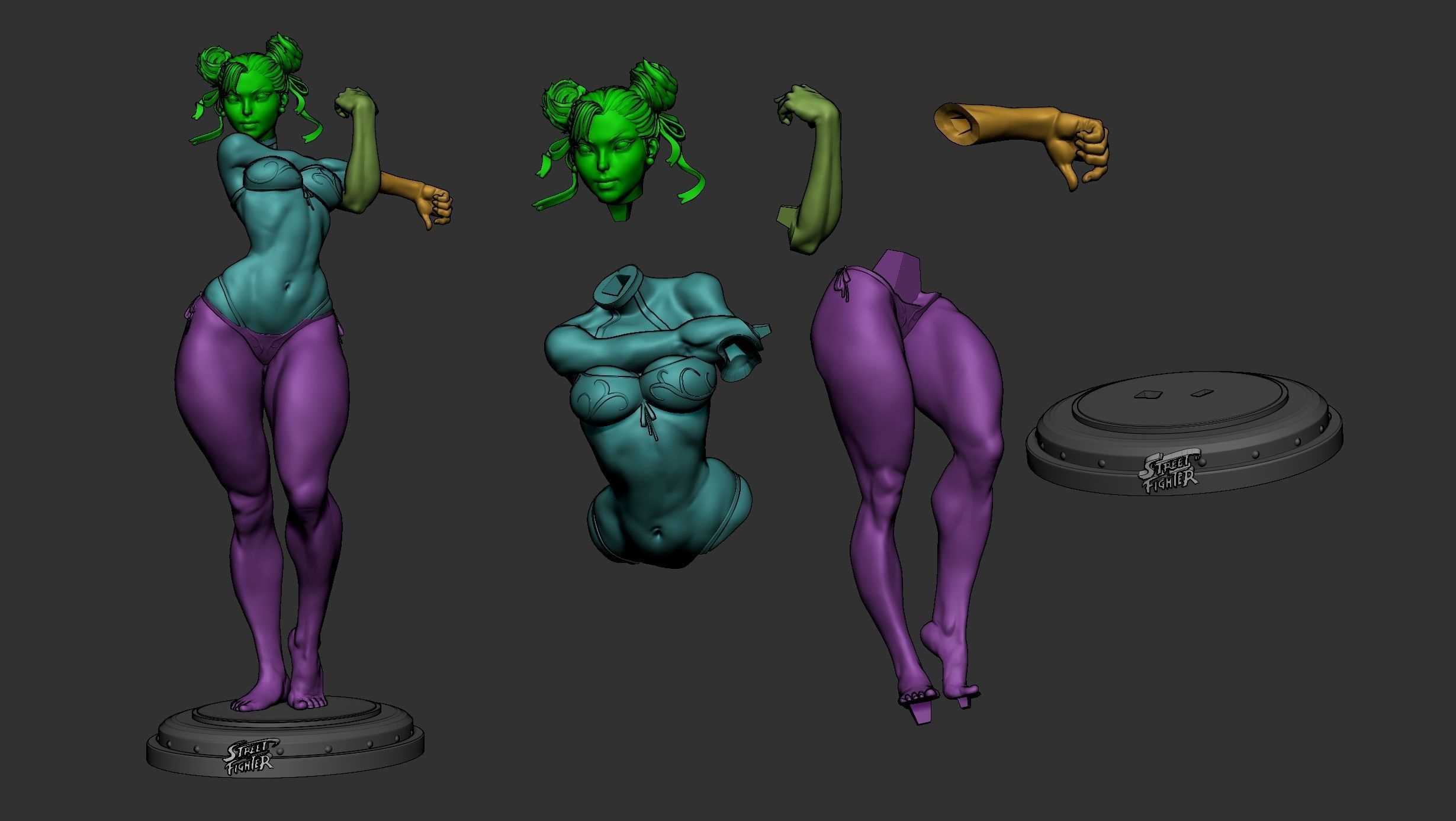 ChunLi for Print 3D print model_5