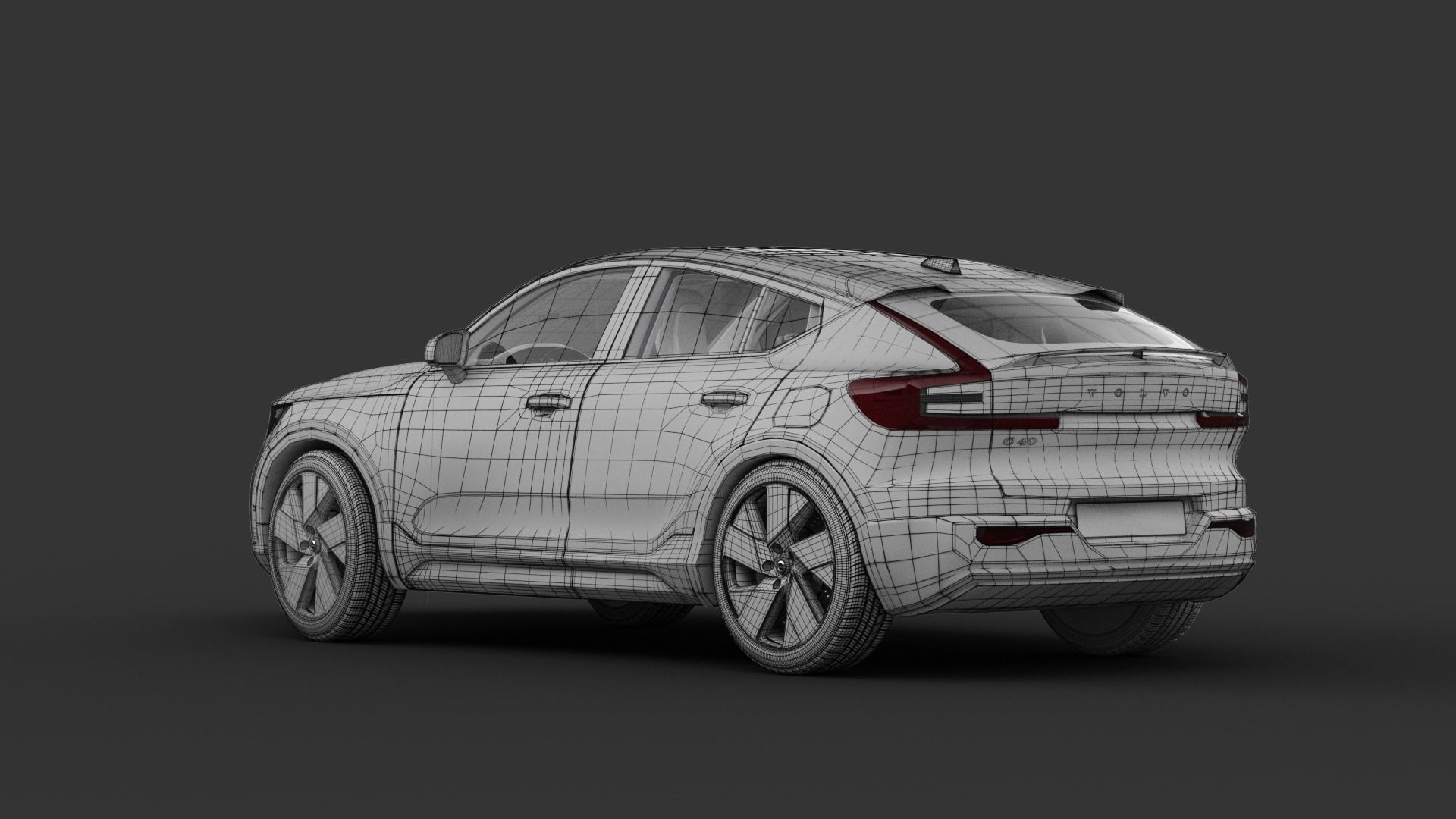 Volvo C40 Recharge 2022 3D model_8