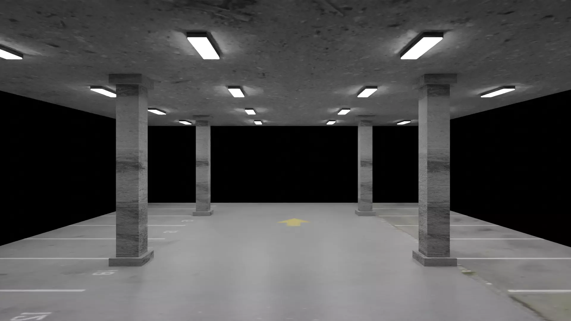 Parking Garage Free low-poly 3D model_0