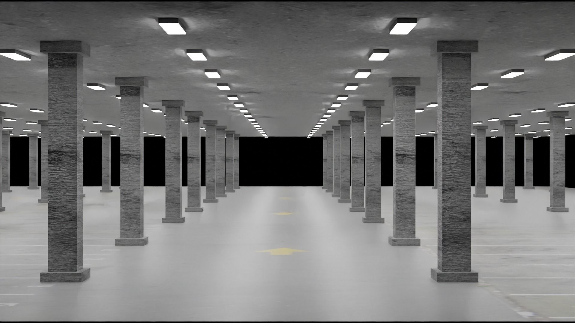 Parking Garage Free low-poly 3D model_2