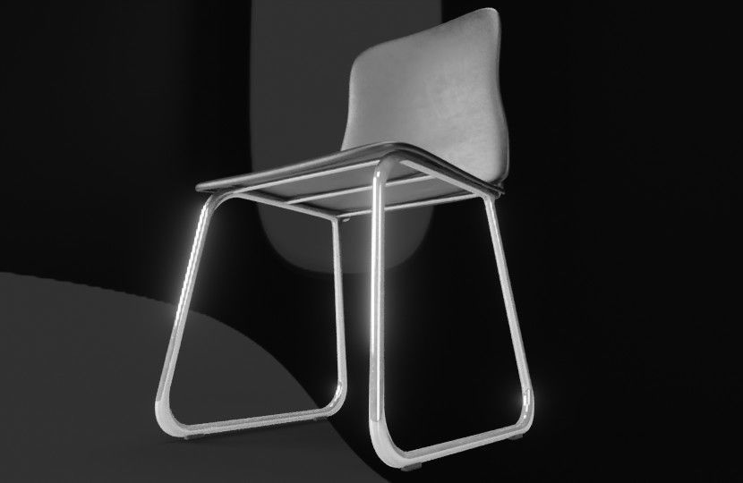 Modern Chair 3D model_4
