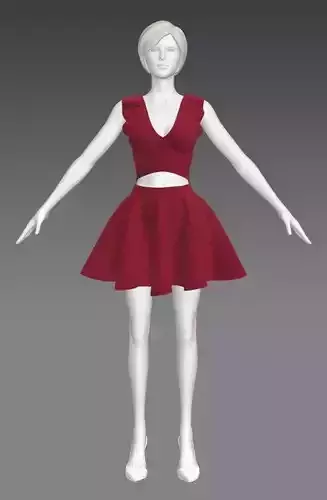 Woman Clothing A-Pose 588